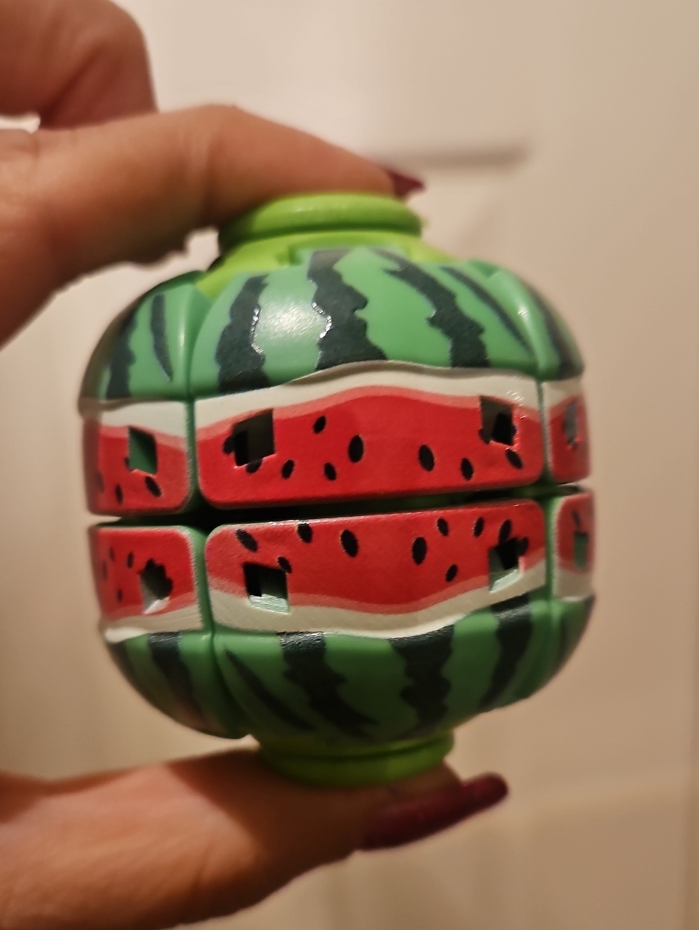 Watermelon Fidget Spin Ball Toy - Green Red Kids Toy